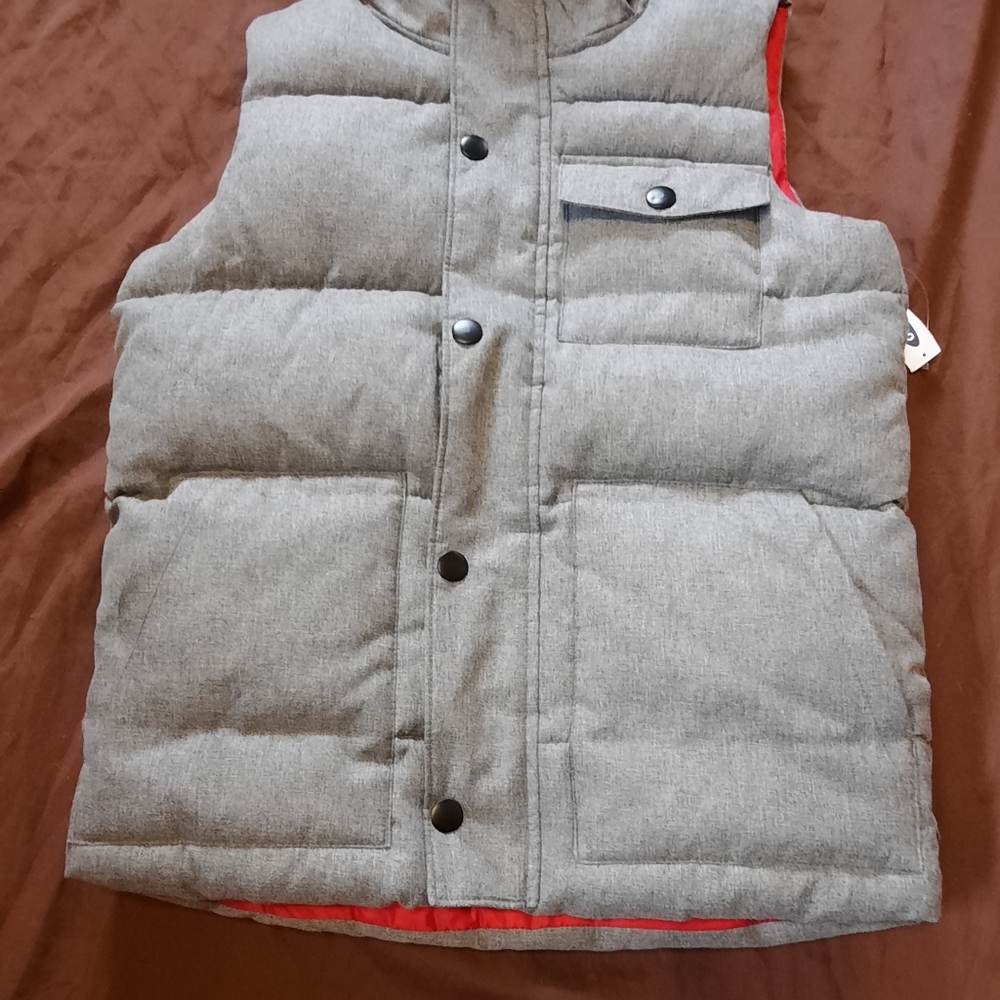Old Navy Puffer hooded Vest youth large 10-12